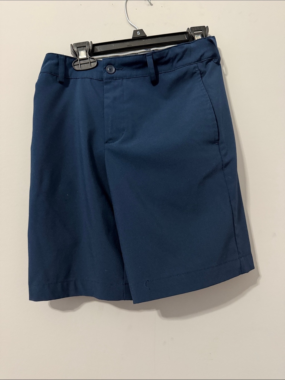 DSG Kids Navy Flat-Front Performance Shorts-Size Small(8/9)